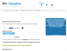 Tablet Screenshot of dico-conjugaison.com